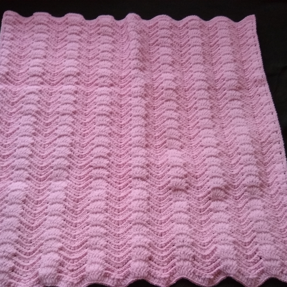 Pink Handmade tunisian crochet B…
